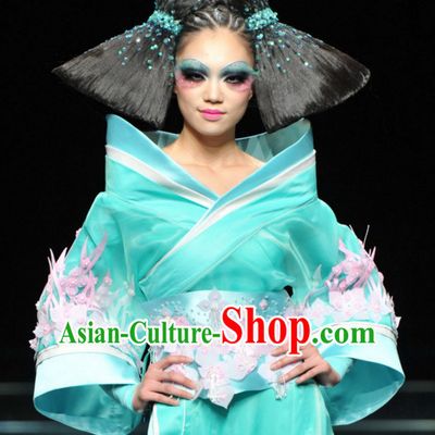 Asian Chinese Fashion Custom Tailored Custom Make Made to Order Chinese Style Fantasy Custom Made Professional Stage Performance Wig