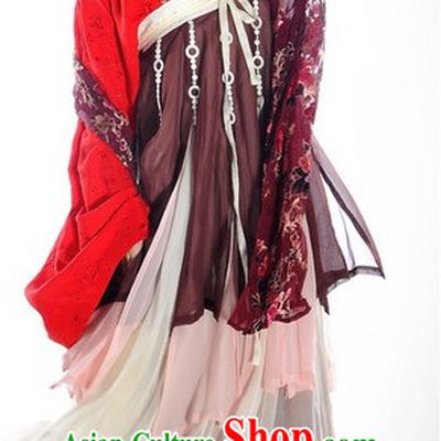 Ancient Chinese Tang Dynasty Clothing Complete Set for Women