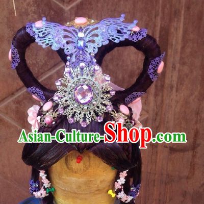 Ancient Chinese Imperial Royal Princess Hair Jewelry Headdress Hairpieces Hair Accessories