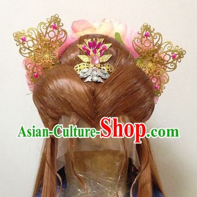 Ancient Chinese Imperial Royal Princess Hair Jewelry Headdress Hairpieces Hair Accessories