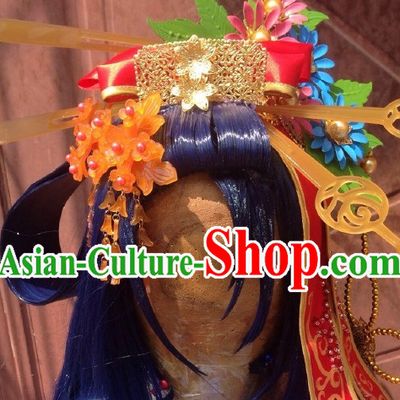 Ancient Chinese Imperial Royal Princess Hair Jewelry Headdress Hairpieces Hair Accessories