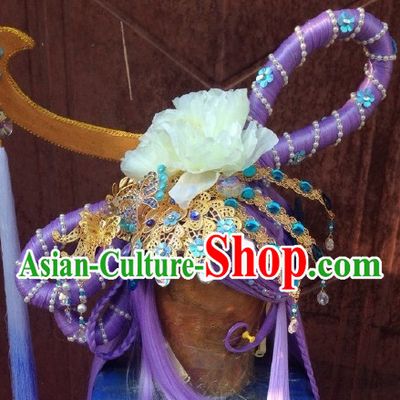 Ancient Chinese Imperial Royal Princess Hair Jewelry Headdress Hairpieces Hair Accessories