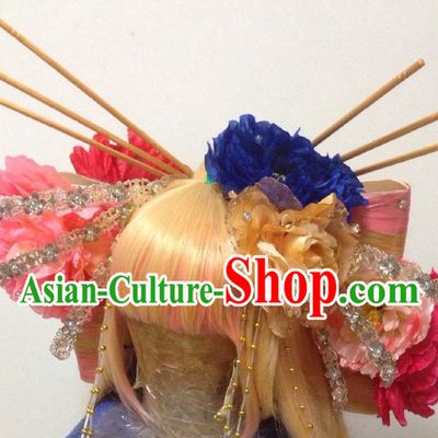 Ancient Chinese Imperial Royal Princess Hair Jewelry Headdress Hairpieces Hair Accessories