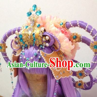 Ancient Chinese Imperial Royal Princess Hair Jewelry Headdress Hairpieces Hair Accessories