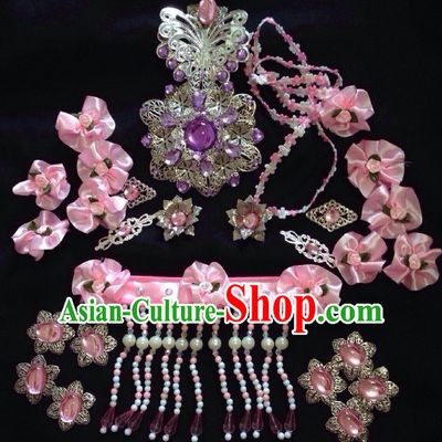 Ancient Chinese Imperial Royal Princess Hair Jewelry Headdress Hairpieces Hair Accessories