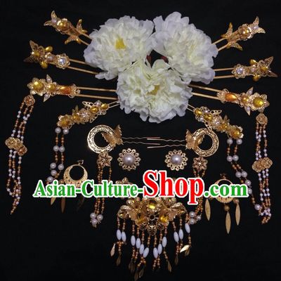 Ancient Chinese Imperial Royal Princess Hair Jewelry Headdress Hairpieces Hair Accessories