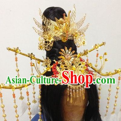 Ancient Chinese Imperial Royal Princess Hair Jewelry Headdress Hairpieces Hair Accessories