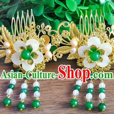 Chinese Traditional Ancient Hair Sticks Hair Ornaments Chopsticks Gold Hair Pins Hairsticks Oriental Asian Head Jewellery Hair Clips Hair pIeces Hair Style