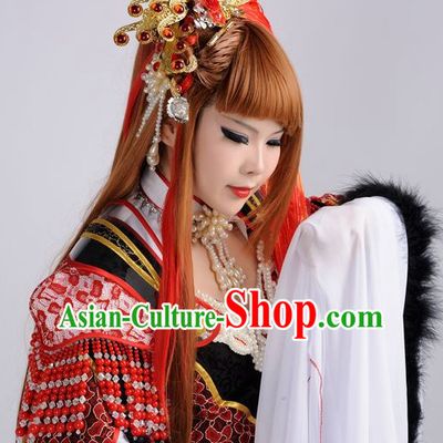 Ancient Chinese Imperial Royal Princess Hair Jewelry Headdress Hairpieces Hair Accessories