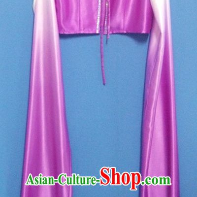 Color Transition Long Sleeves Chinese Classical Dance Costumes for Women