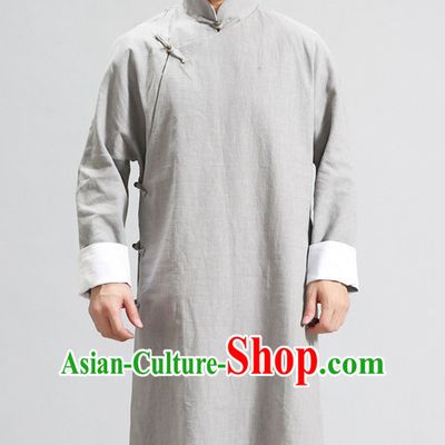 Long Minguo Style Male Mandarin Robe for Men or Boys