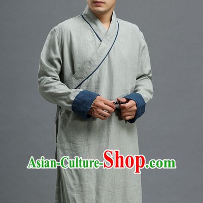 Asian Chinese Traditional Style Mandarin Long Coat for Men or Boys