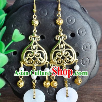 Handmade Chinese Traditional Ancient Imperial Empress Earrings