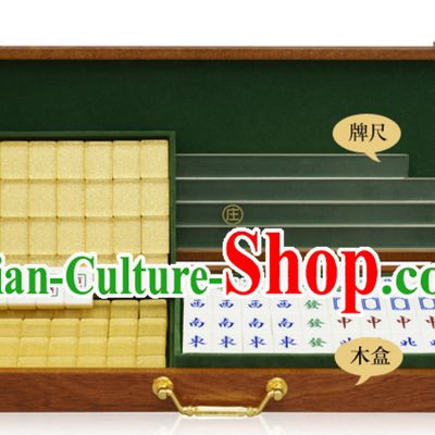 High Quality Heavy Density Chinese Taiwan Bamboo Mahjong Complete Set