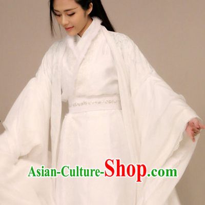 Ancient Traditional Chinese Style Fairy Dresses and Hair Jewelry Complete Set for Women