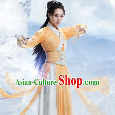 Ancient Chinese Fairy Suits and Hair Jewelry Complete Set for Women