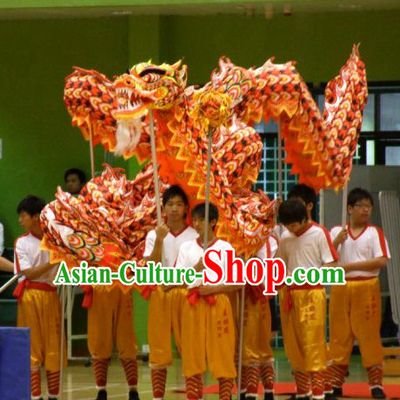 Middle School Traditional Chinese Illuminated Dragon Dance Costumes Complete Set