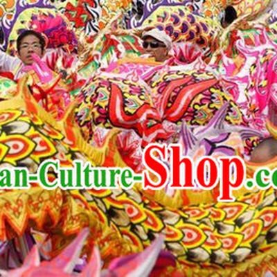 College Traditional Chinese Illuminated Dragon Dance Costumes Complete Set