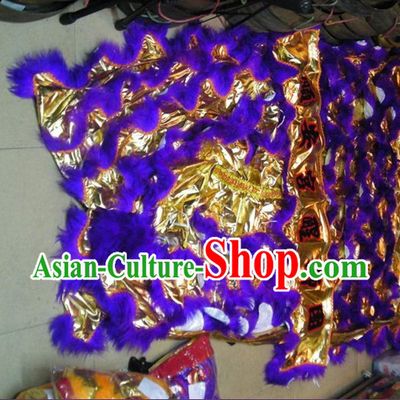 Chinese Traditional 100_ Natural Long Wool Lion Dance Tail Pants Claws Set