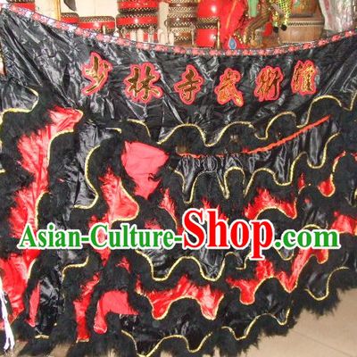 Chinese Traditional 100_ Natural Long Wool Lion Body Costume Pants Claws Set