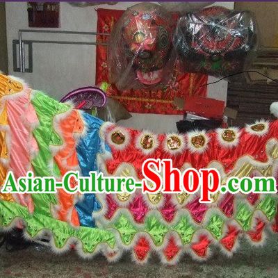 Chinese Traditional Lion Body Costumes Pants Claws Set