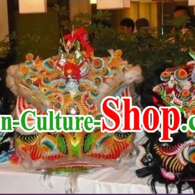 Top Ancient Chinese Traditional Futsan Style Lion Dancing Costumes Complete Set