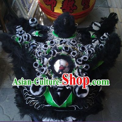 Top Ancient Chinese Zhang Fei Traditional Futsan Style Lion Dancing Costumes Complete Set