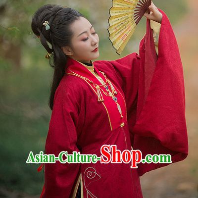 Ming Dynasty Clothing Garment and Hair Accessories Complete Set for Women