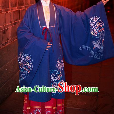 Ming Dynasty Clothing Garment and Hair Accessories Complete Set for Women