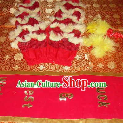 Top Asian Chinese Lion Dance Troupe Performance Suppliers 2 Pairs of Pants and Claws