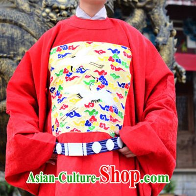 Ancient Chinese Clothing Dress Garment and Hair Accessories Complete Set for Men