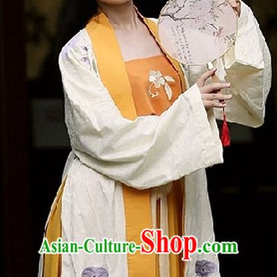 Ancient Chinese Clothing Dress Garment and Hair Accessories Complete Set for Women