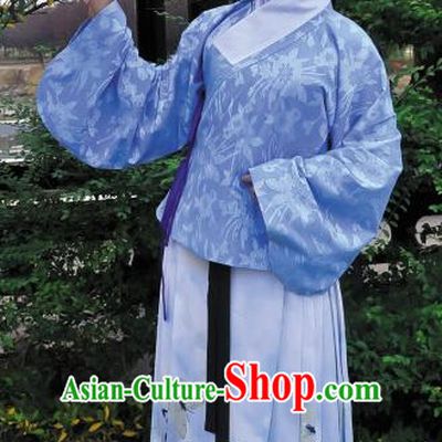 Ancient Chinese Clothing Dress Garment and Hair Accessories Complete Set for Women