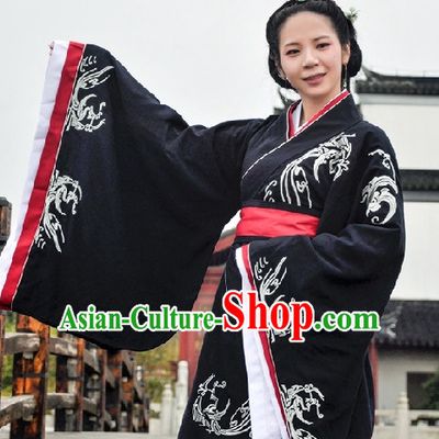 Ancient Chinese Clothing Dress Garment and Hair Accessories Complete Set for Women