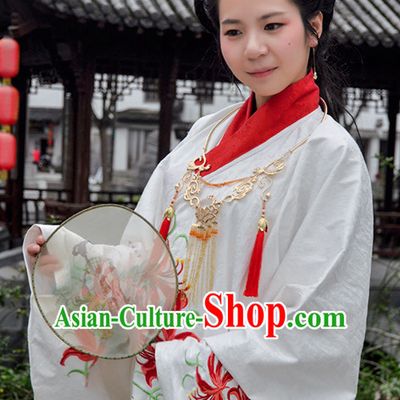 Ancient Chinese Clothing Dress Garment and Hair Accessories Complete Set for Women