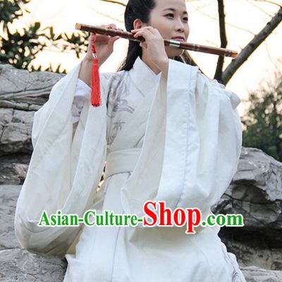 Ancient Chinese Clothing Dress Garment and Hair Accessories Complete Set for Women