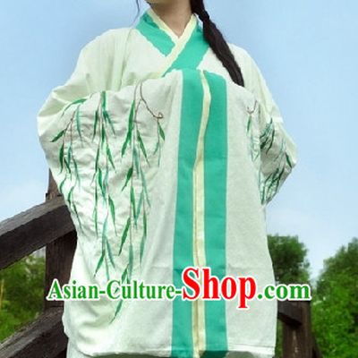 Ancient Chinese Clothing Dress Garment and Hair Accessories Complete Set for Women