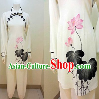 Top Chinese Traditional Mandarin Martial Arts Tai Chi Kung Fu Gong Fu Competition Championship Dresses Suits Uniforms