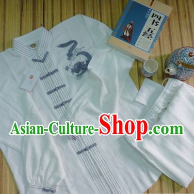 Long Chinese Traditional Mandarin Martial Arts Tai Chi Kung Fu Gong Fu Competition Championship Jacket Suits Uniforms for Men Women Children