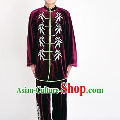 Chinese Classical Style Martial Arts Summer Wear Kung Fu Embroidered Uniforms for Men Women Children