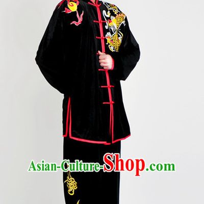 Chinese Classical Style Martial Arts Summer Wear Kung Fu Embroidered Uniforms for Men Women Children
