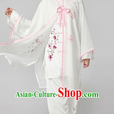 Top Tai Chi Pants Tai Chi Suit Apparel Suits Attire Robe Kung Fu Costume Chinese Kungfu Jacket Wear Dress Uniform Clothing Taijiquan Shaolin Chi Gong Taichi Suits