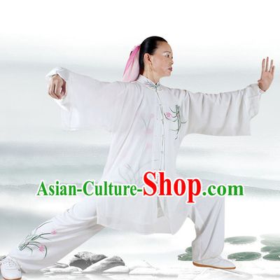 Top Tai Chi Pants Tai Chi Suit Apparel Suits Attire Robe Kung Fu Costume Chinese Kungfu Jacket Wear Dress Uniform Clothing Taijiquan Shaolin Chi Gong Taichi Suits