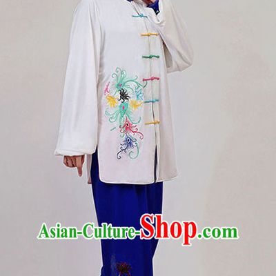 Top Tai Chi Uniforms Pants Tai Chi Suit Apparel Suits Attire Robe Kung Fu Costume Chinese Kungfu Jacket Wear Dress Uniform Clothing Taijiquan Shaolin Chi Gong Taichi Suits for Men Women Kids