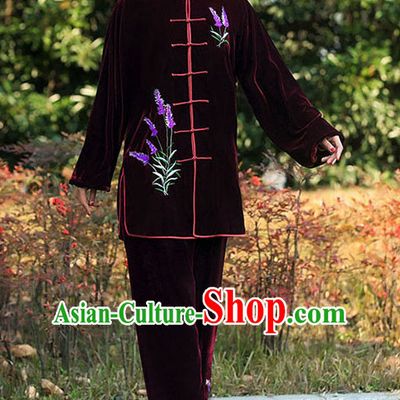Top Tai Chi Uniforms Pants Tai Chi Suit Apparel Suits Attire Robe Kung Fu Costume Chinese Kungfu Jacket Wear Dress Uniform Clothing Taijiquan Shaolin Chi Gong Taichi Suits for Men Women Kids