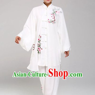 Top Tai Chi Uniforms Pants Tai Chi Suit Apparel Suits Attire Robe Kung Fu Costume Chinese Kungfu Jacket Wear Dress Uniform Clothing Taijiquan Shaolin Chi Gong Taichi Suits for Men Women Kids