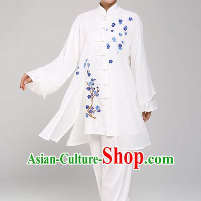 Top Tai Chi Uniforms Pants Tai Chi Suit Apparel Suits Attire Robe Kung Fu Costume Chinese Kungfu Jacket Wear Dress Uniform Clothing Taijiquan Shaolin Chi Gong Taichi Suits for Men Women Kids