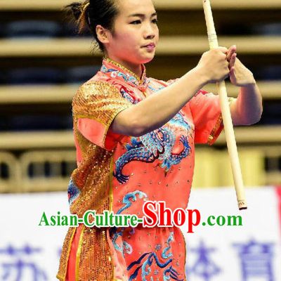 Top Kung Fu Competition Uniforms Pants Suit Taekwondo Apparel Karate Suits Attire Robe Championship Costume Chinese Kungfu Jacket Wear Dress Uniform Clothing Taijiquan Shaolin Chi Gong Taichi Suits for Men Women Kids