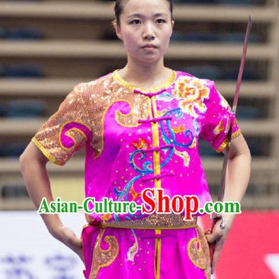 Top Kung Fu Competition Uniforms Pants Suit Taekwondo Apparel Karate Suits Attire Robe Championship Costume Chinese Kungfu Jacket Wear Dress Uniform Clothing Taijiquan Shaolin Chi Gong Taichi Suits for Men Women Kids