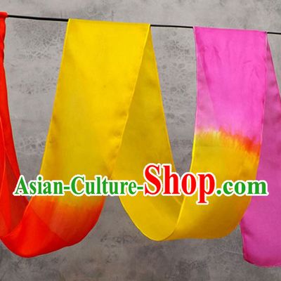 Top 3 Meters Pure Silk Color Changing Colr Change Dance Ribbon Dancing Ribbons